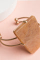 Meraki Stone Cuff Bracelet - Bracelets at Beyond Polish