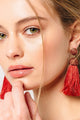 Merlot Tassel Earrings - Earrings at Beyond Polish