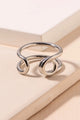 Metal Double Looped Open Ring - Rings at Beyond Polish