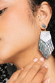 Metallic Fringe Drop Earrings - Earrings at Beyond Polish