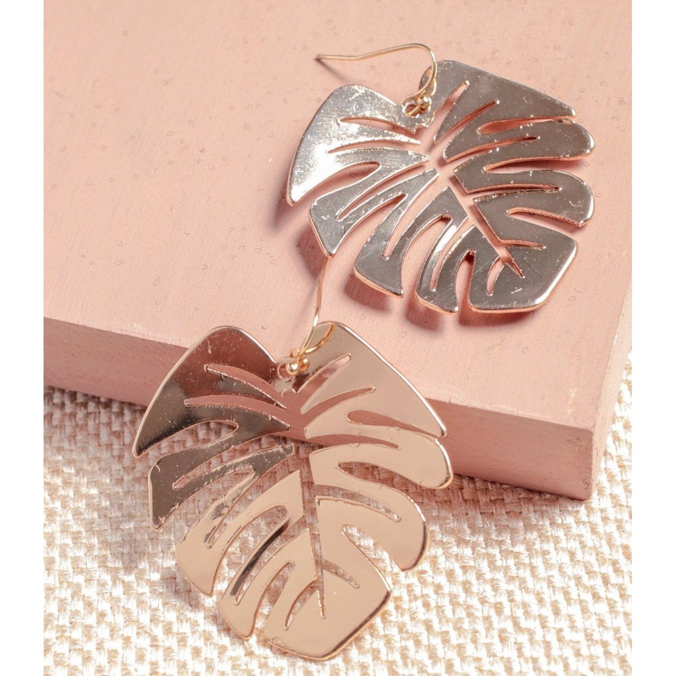 Monstera Leaf Earrigs - Earrings at Beyond Polish