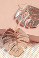 Monstera Leaf Earrigs - Earrings at Beyond Polish