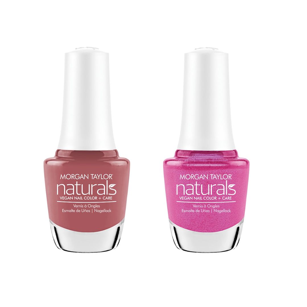 Morgan Taylor - Naturals Combo - Find A Balance & Permanent Pink - Nail Lacquer at Beyond Polish