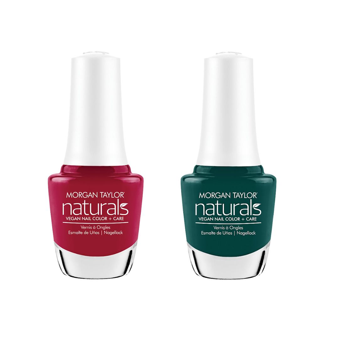 Morgan Taylor - Naturals Combo - Radiant In Red & Relax & Reset - Nail Lacquer at Beyond Polish