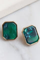 Moss Resin Stud Earrings - Earrings at Beyond Polish
