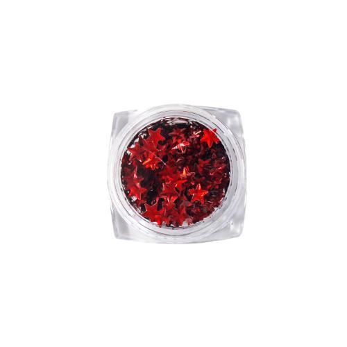 Nail Art Design - Star Gems Red - Nail Art at Beyond Polish
