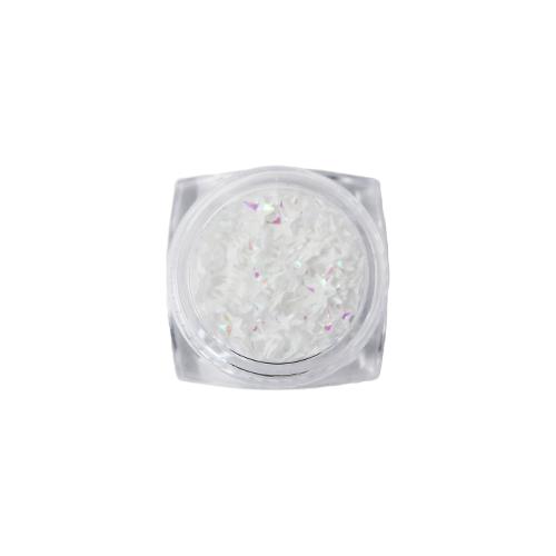 Nail Art Design - Star Gems White