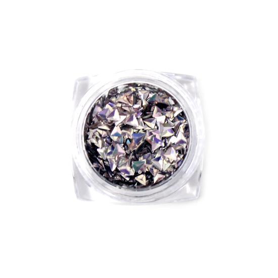 Nail Art Design - Triangle Gems Pink - Nail Art at Beyond Polish