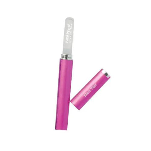 Nail Tek - Crystal File 5' with Fuchsia Companion Case - #55576