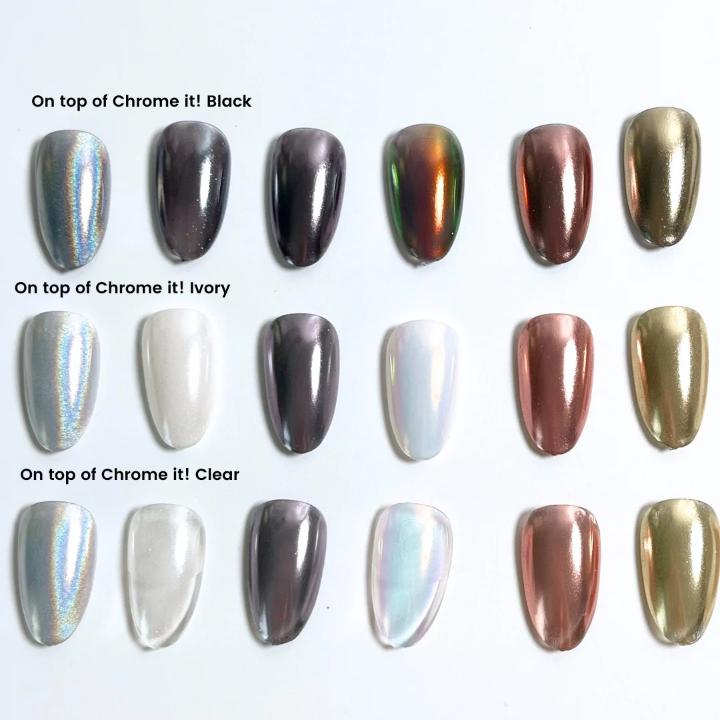 Nail Thoughts - Chrome Classics Palette - #D4-NT Chrome - Gel Polish at Beyond Polish