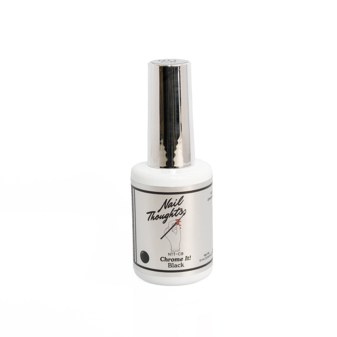 Nail Thoughts Color Gel - Chrome It - Black Gel - #NTT-CB - Gel Polish at Beyond Polish