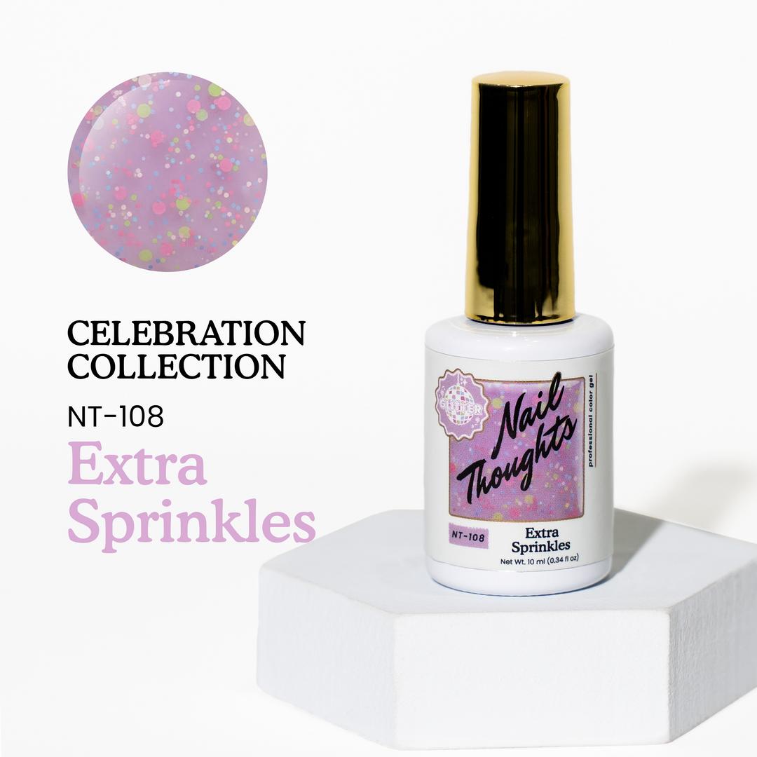Nail Thoughts Color Gel - Extra Sprinkles - #NT - 108 - Gel Polish at Beyond Polish