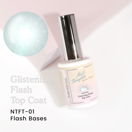 Nail Thoughts Color Gel - Glistening Flash Top Coat Gel - #NTFT - Gel Polish at Beyond Polish