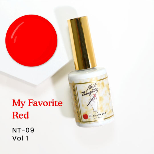 Nail Thoughts Color Gel - My Favorite Red - #NT-09 - Gel Polish at Beyond Polish