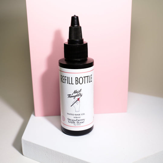 Nail Thoughts - Refill Bottles - Strawberry Milk Base - #NTB-R02 - Gel Polish at Beyond Polish