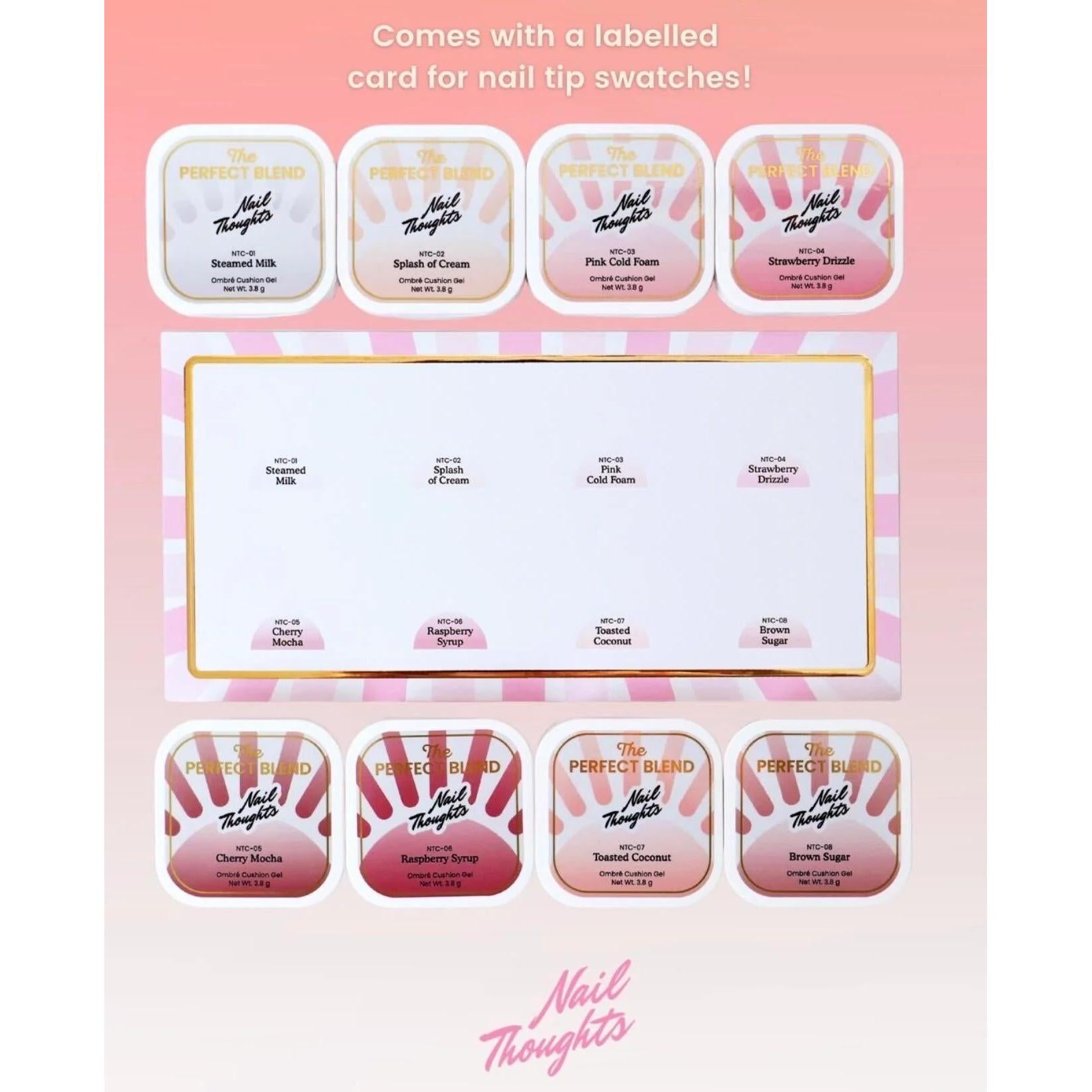 Nail Thoughts - The Perfect Blend Ombre Cushion Gel - Barista Series Collection - Gel Polish at Beyond Polish