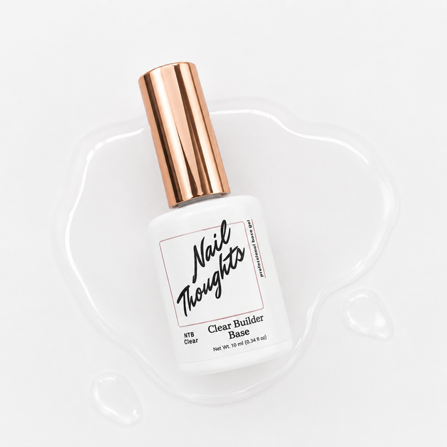 Nail Thoughts Tinted Base Gel - Clear Builder Base - #NTB CLEAR - Gel Polish at Beyond Polish
