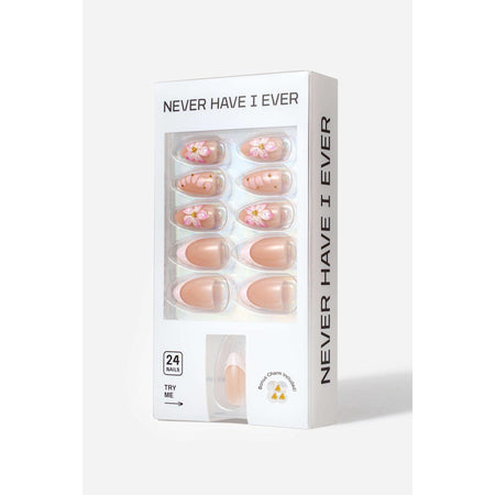 Never Have I Ever - Bloomy Girl - Short Almond Press-On Nails - Nail Extensions at Beyond Polish
