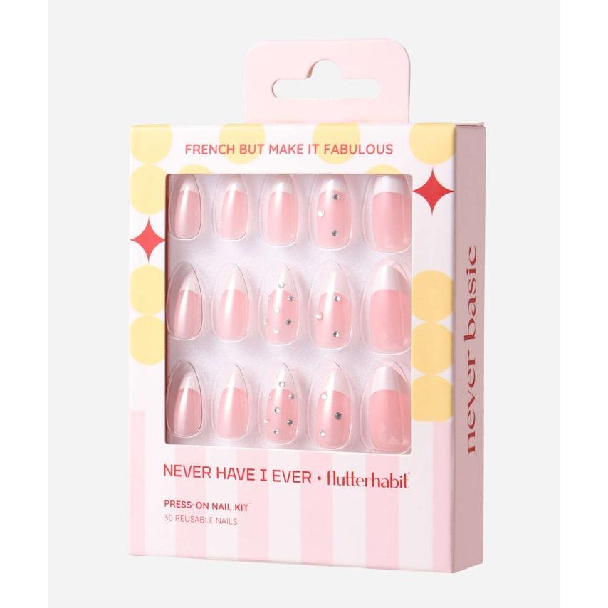 Never Have I Ever - French But Make It Fabulous - Short Almond Press-On Nails - Nail Extensions at Beyond Polish