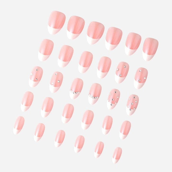 Never Have I Ever - French But Make It Fabulous - Short Almond Press-On Nails - Nail Extensions at Beyond Polish