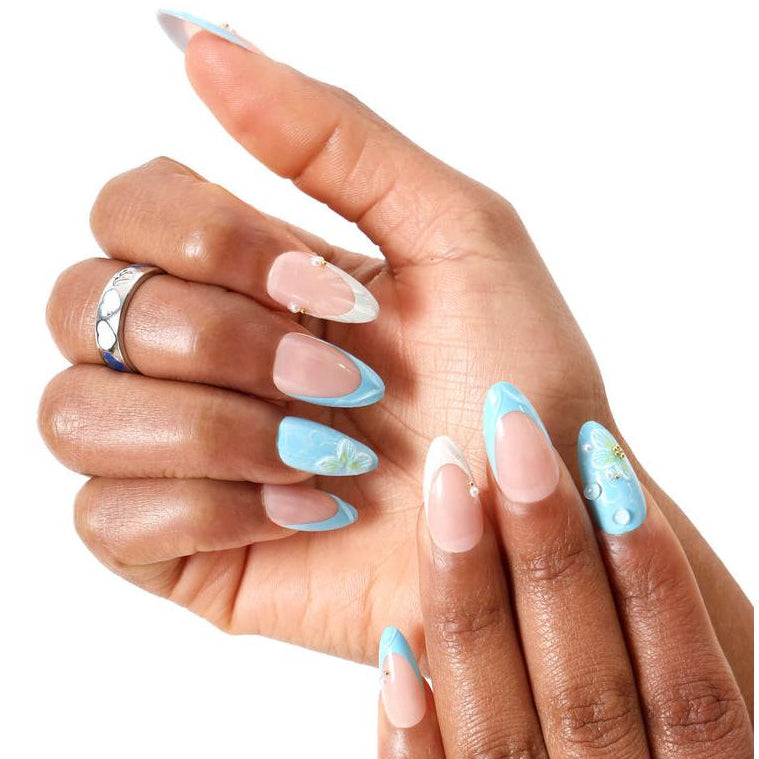 Never Have I Ever - French Waterlily - Almond Press-On Nails - Nail Extensions at Beyond Polish