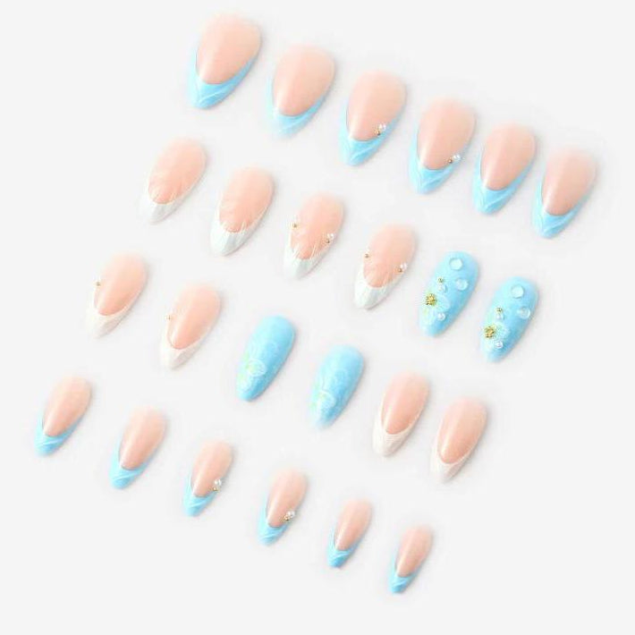 Never Have I Ever - French Waterlily - Almond Press-On Nails - Nail Extensions at Beyond Polish