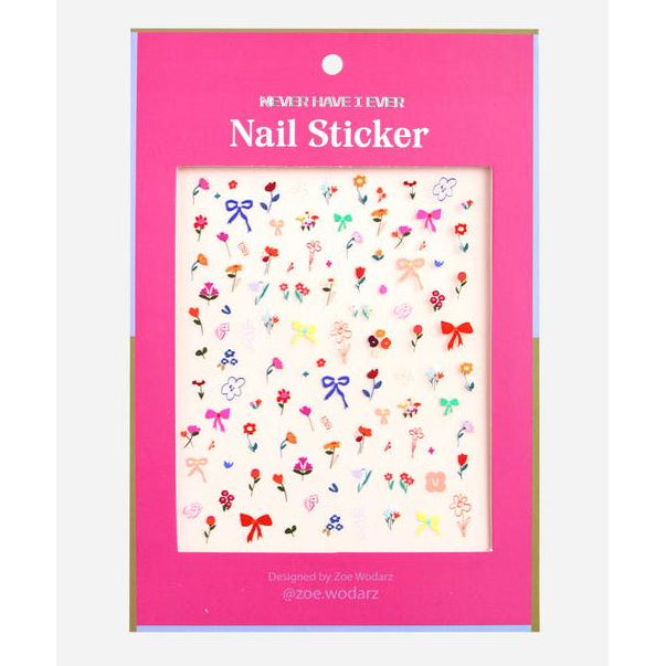 Never Have I Ever - Nail Sticker By Zoe Wodarz - Flower Pop - Nail Art at Beyond Polish