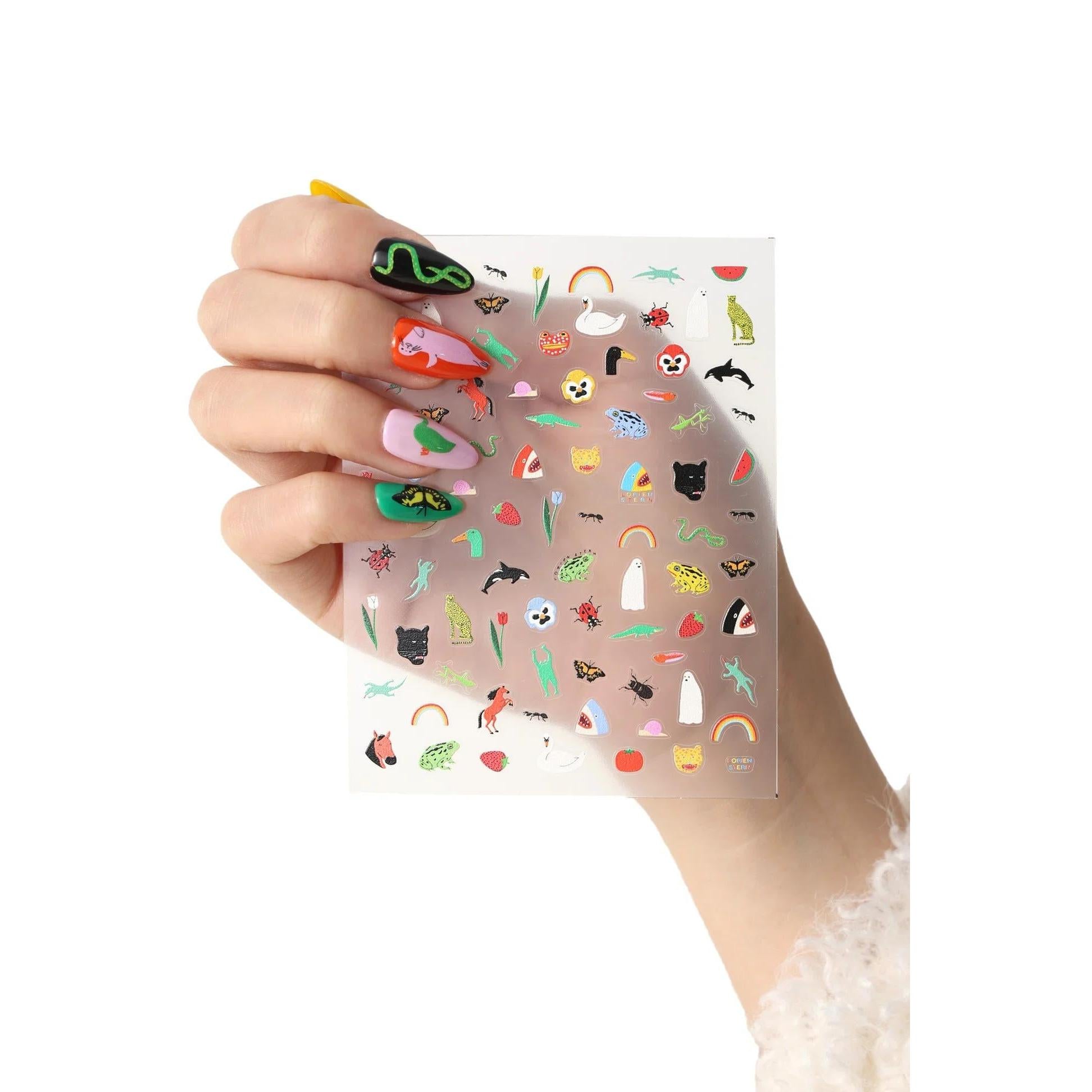 Never Have I Ever - Natural World Nail Stickers By Lorien Stern Bugs - Nail Extensions at Beyond Polish