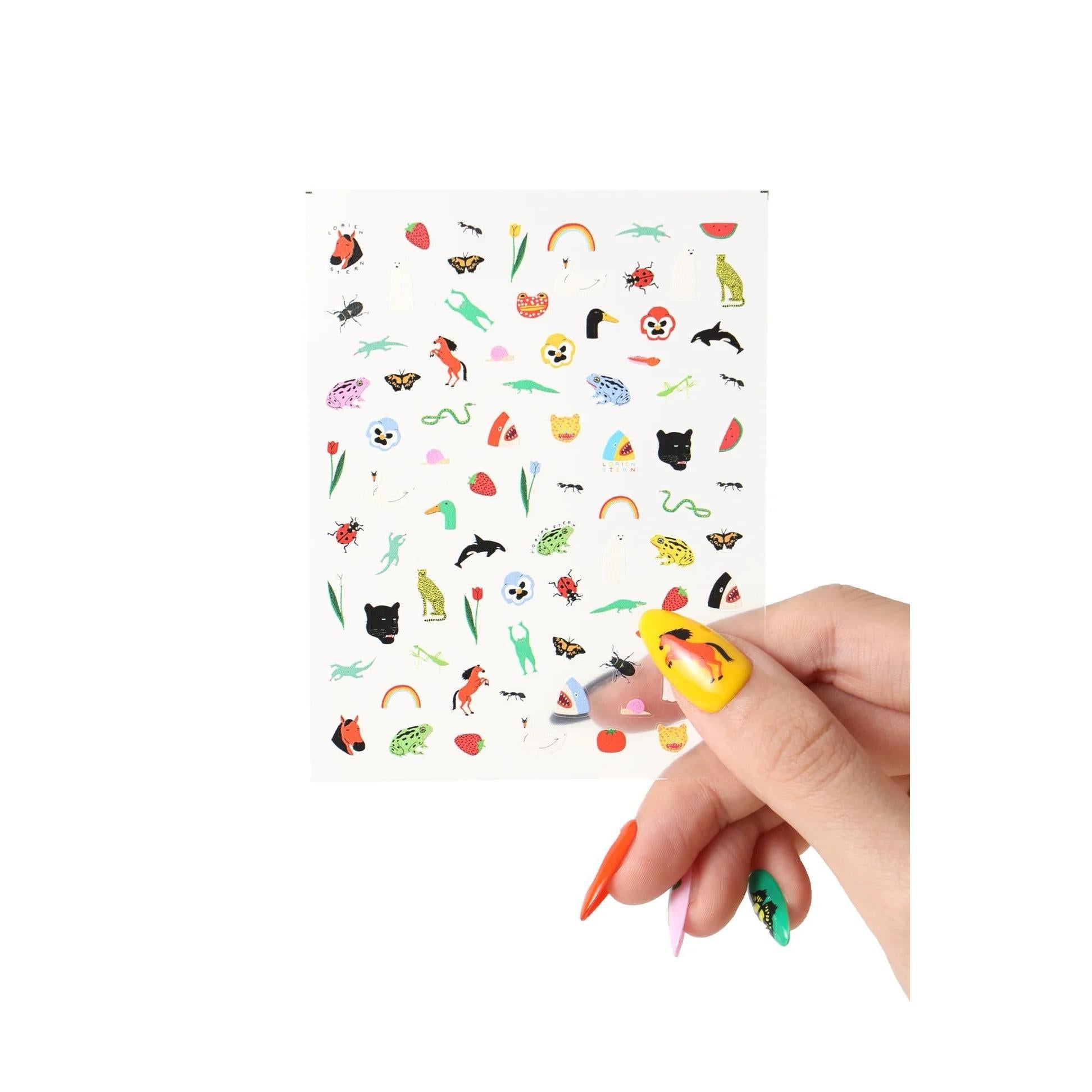 Never Have I Ever - Natural World Nail Stickers By Lorien Stern Bugs - Nail Extensions at Beyond Polish
