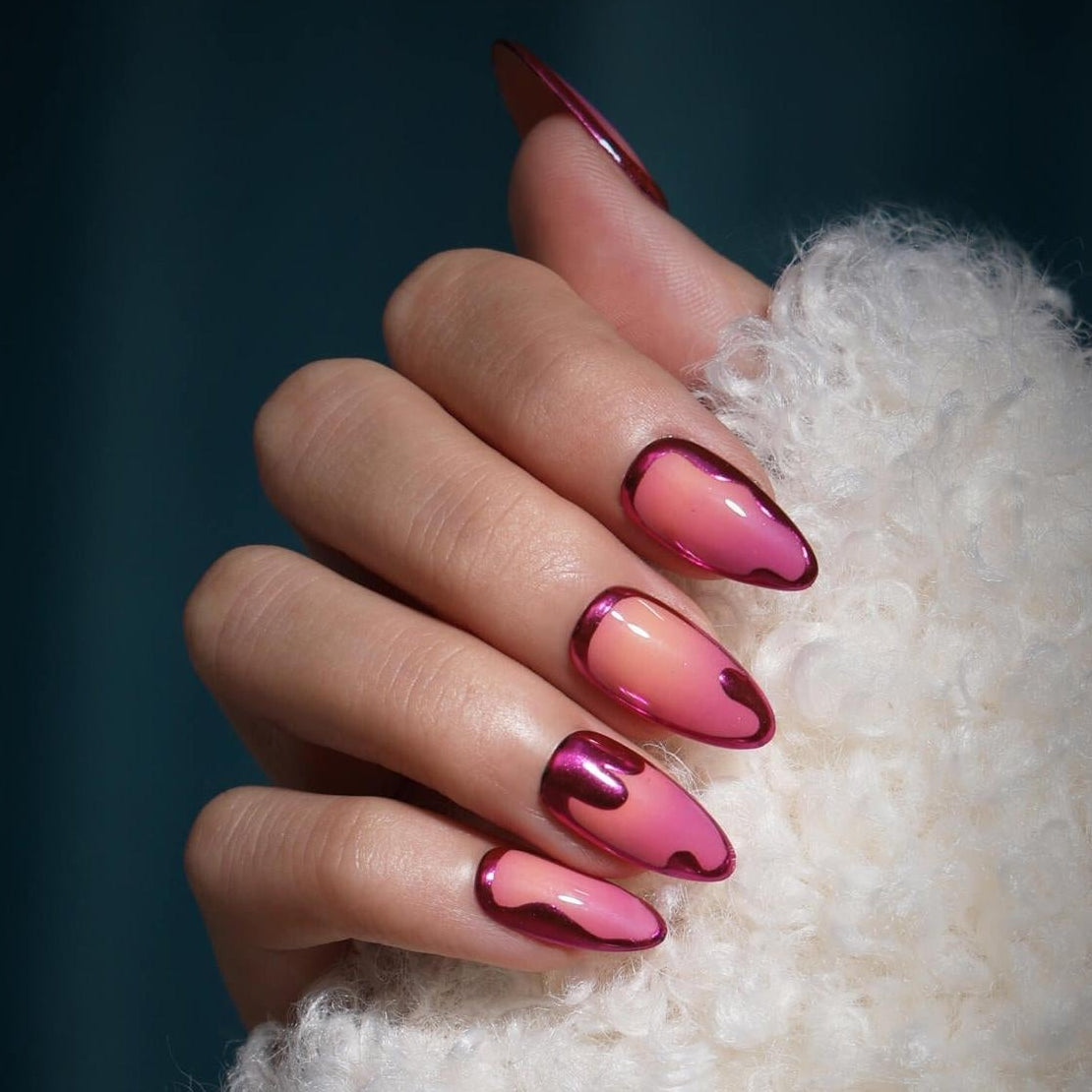 Never Have I Ever - Sunset Chrome - Press-On Nails By Taybeepboop - Nail Extensions at Beyond Polish