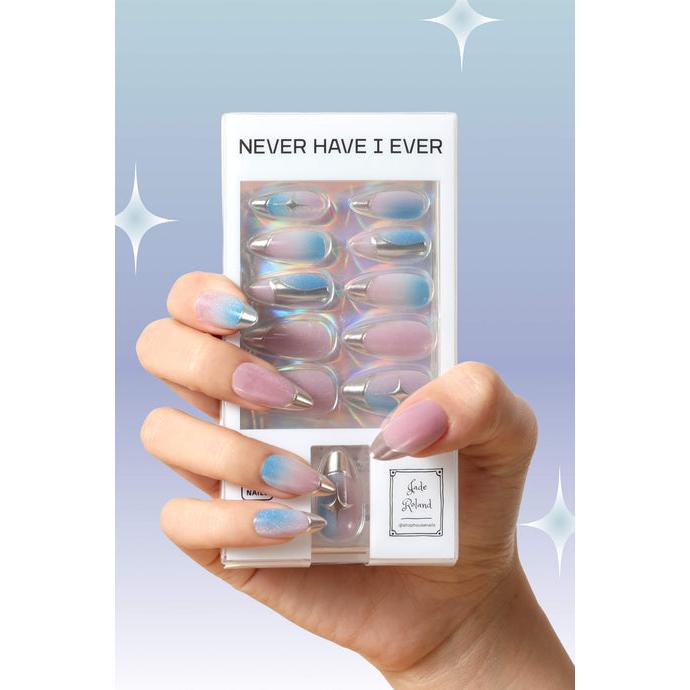 Never Have I Ever - Titanium Jelly - Press-On Nail By Jade Roland - Nail Extensions at Beyond Polish