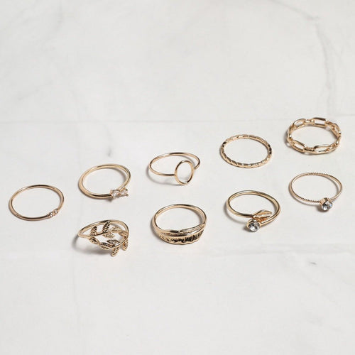Nine Lives Multi Ring Set
