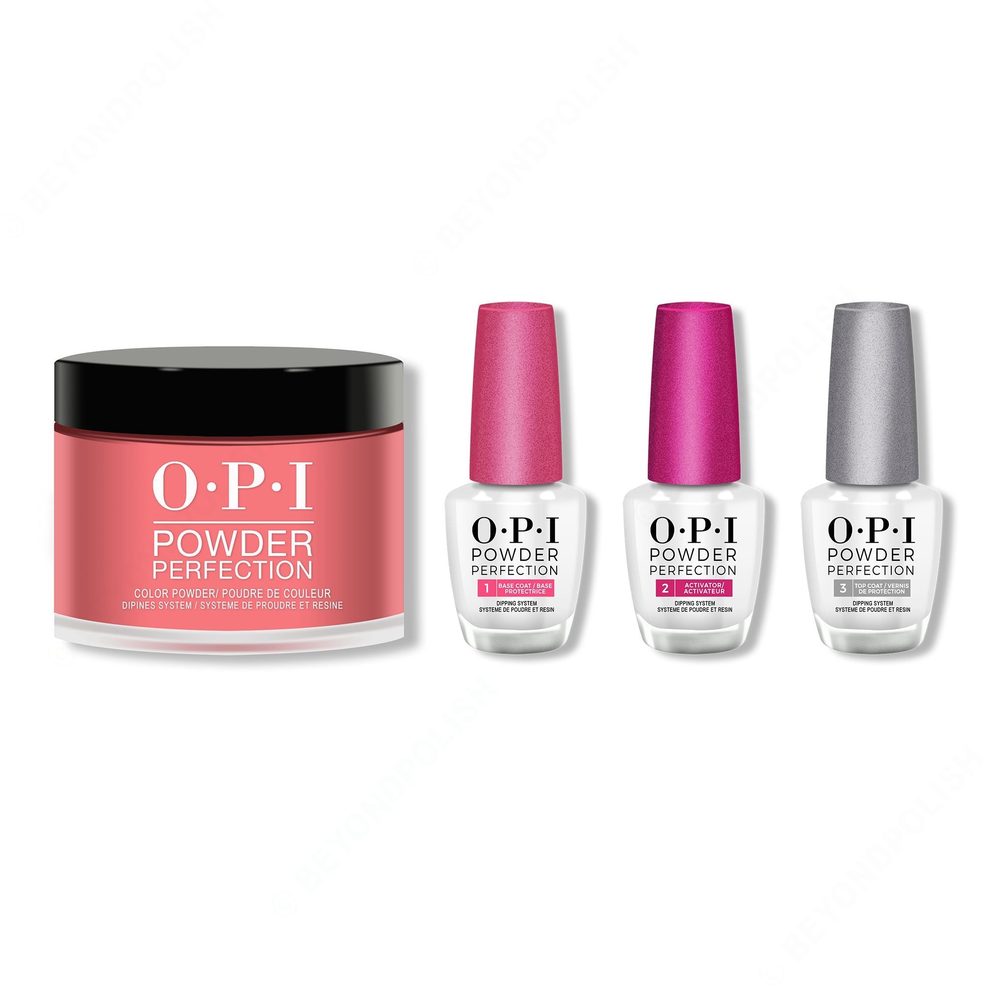 OPI - Dip Powder Combo - Liquid Set & Color So Hot It Berns - Dipping Powder at Beyond Polish