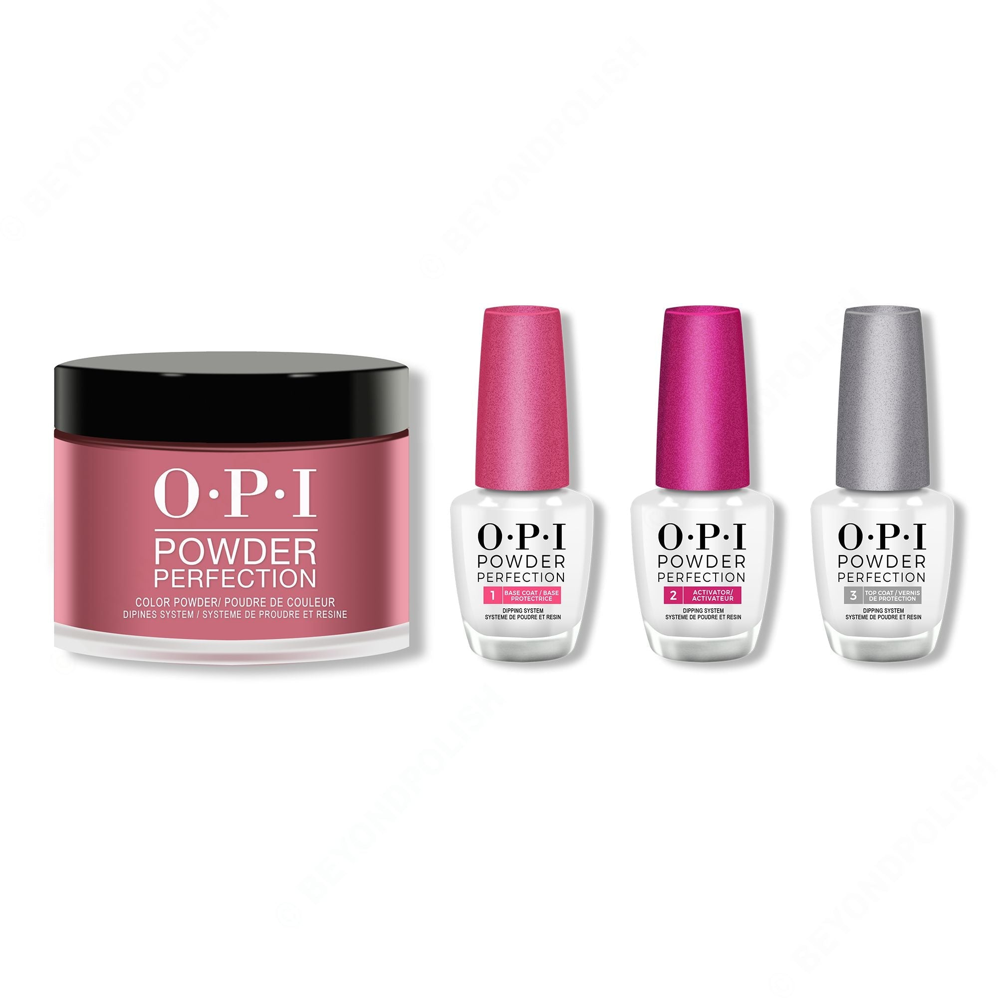 OPI - Dip Powder Combo - Liquid Set & Miami Beet - Dipping Powder at Beyond Polish
