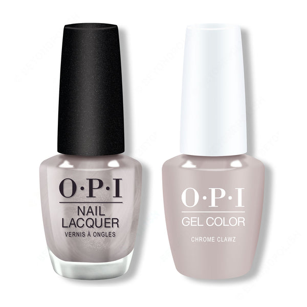 OPI - Gel & Lacquer Combo - Chrome Clawz - Silver Gel & Lacquer