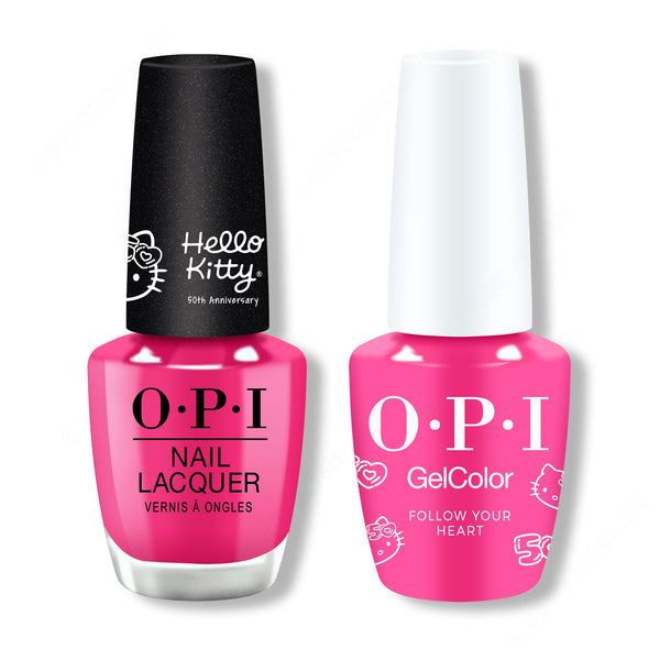 OPI - Gel & Lacquer Combo - Follow Your Heart - Pink Gel & Lacquer