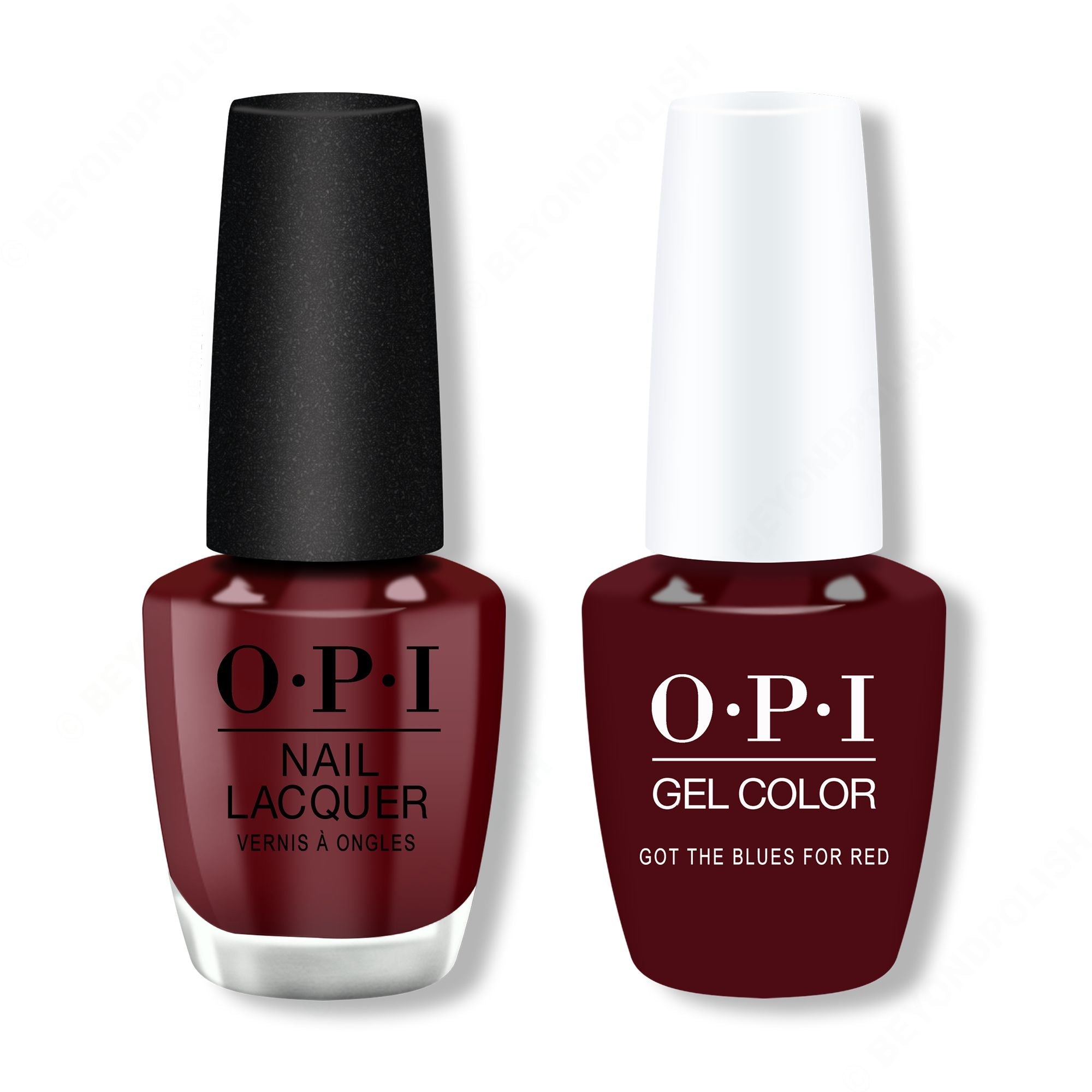 OPI - Gel & Lacquer Combo - Got The Blues For Red - Gel & Lacquer Polish at Beyond Polish
