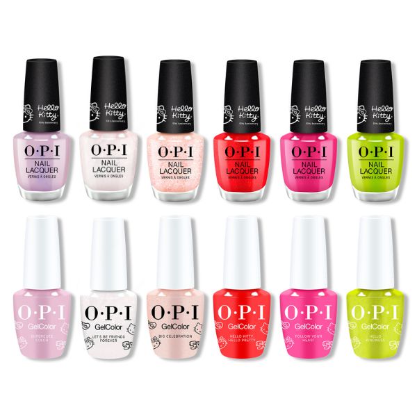 OPI - Gel & Lacquer Combo - Hello Kitty 50th Anniversary (12pc) - Gel & Lacquer Polish at Beyond Polish