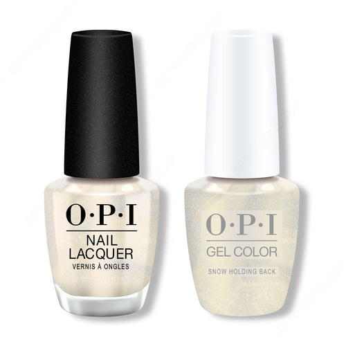OPI - Gel & Lacquer Combo - Snow Holding Back