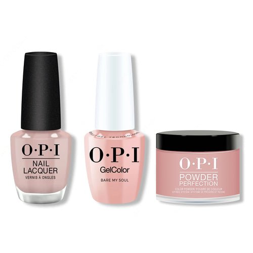 OPI - Gel, Lacquer & Dip Combo - Bare My Soul