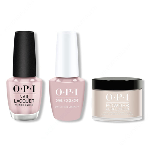OPI - Gel, Lacquer & Dip Combo - Do you take Lei Away?