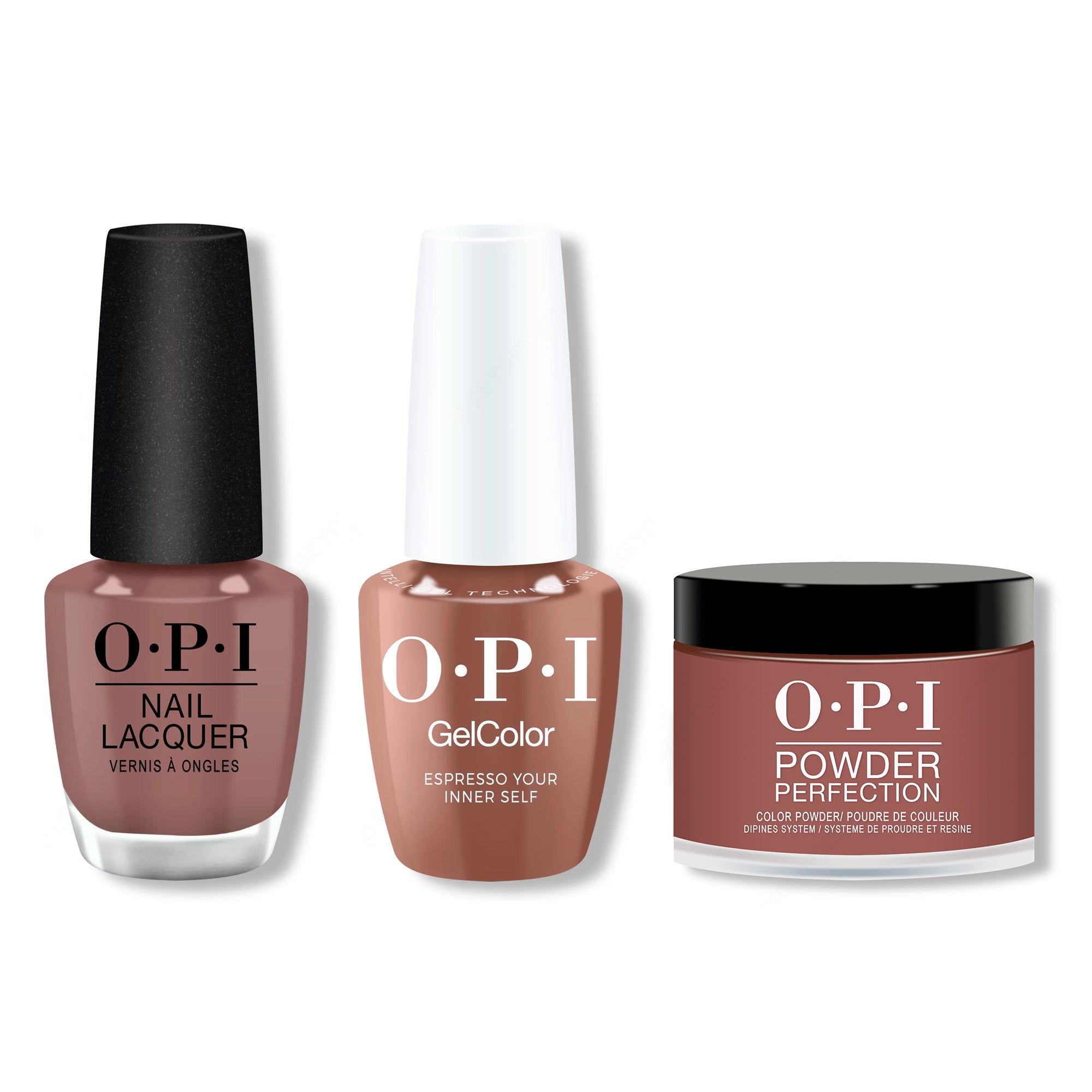 OPI - Gel, Lacquer & Dip Combo - Espresso Your Inner Self - Gel, Lacquer & Dip at Beyond Polish