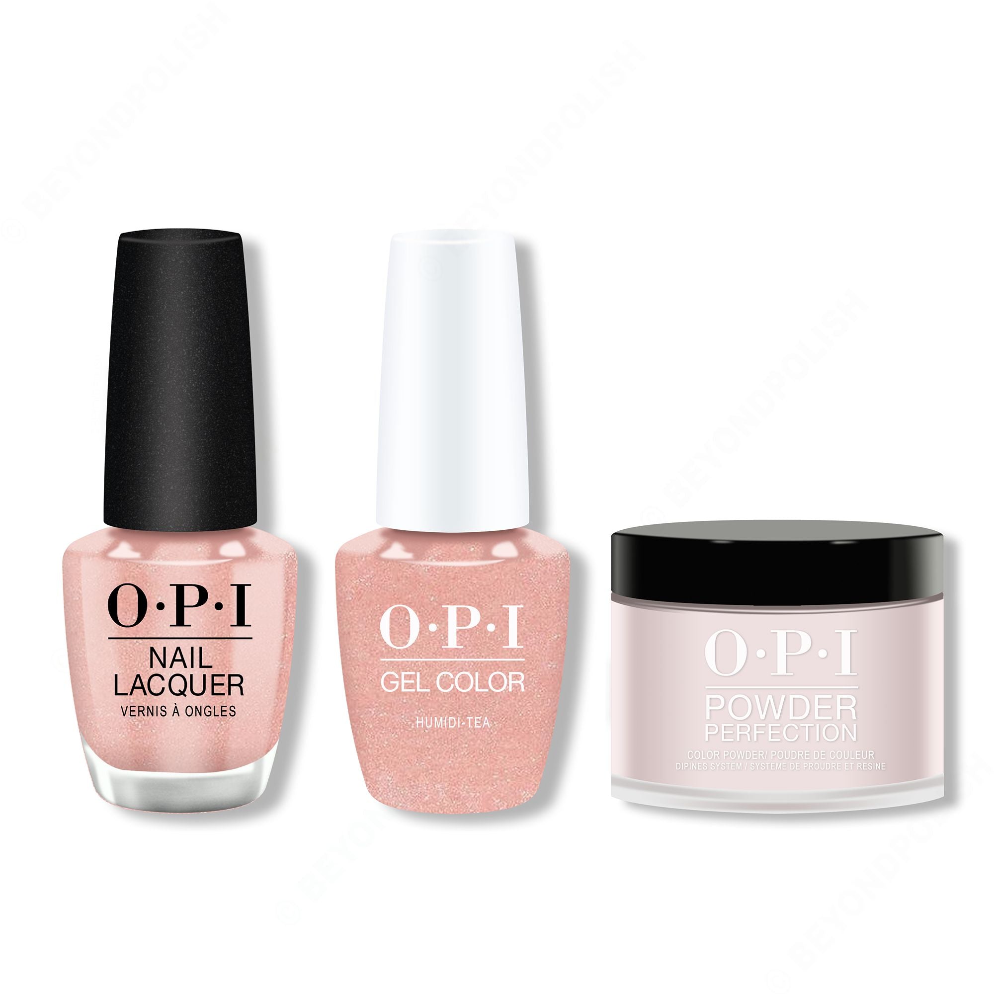 OPI - Gel, Lacquer & Dip Combo - Humidi-Tea - Gel, Lacquer & Dip at Beyond Polish