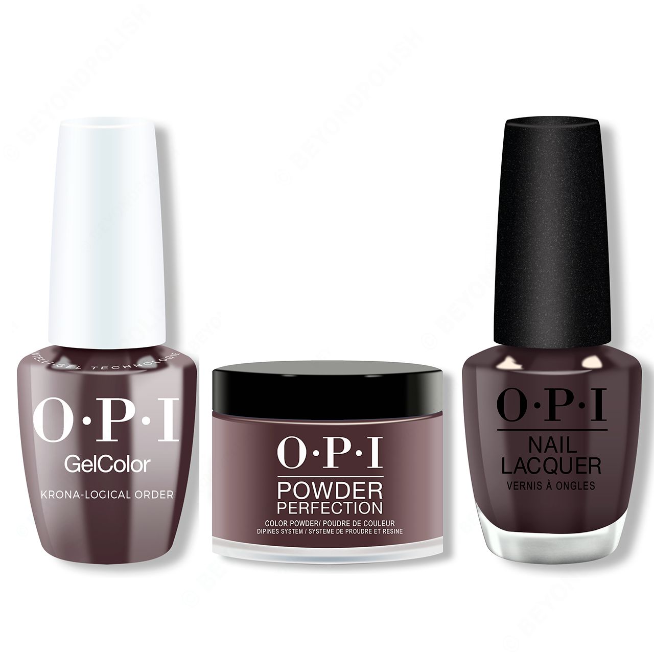 OPI - Gel, Lacquer & Dip Combo - Krona-logical Order - Brown Gel