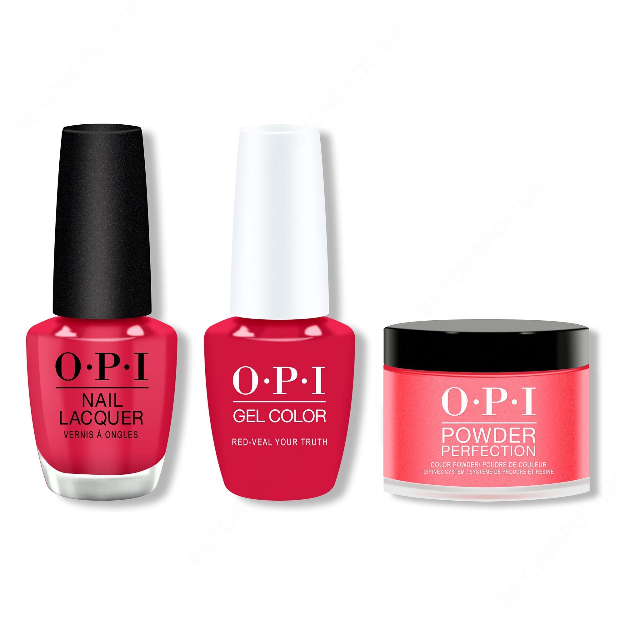 OPI - Gel, Lacquer & Dip Combo - Red-veal Your Truth - Gel, Lacquer & Dip at Beyond Polish