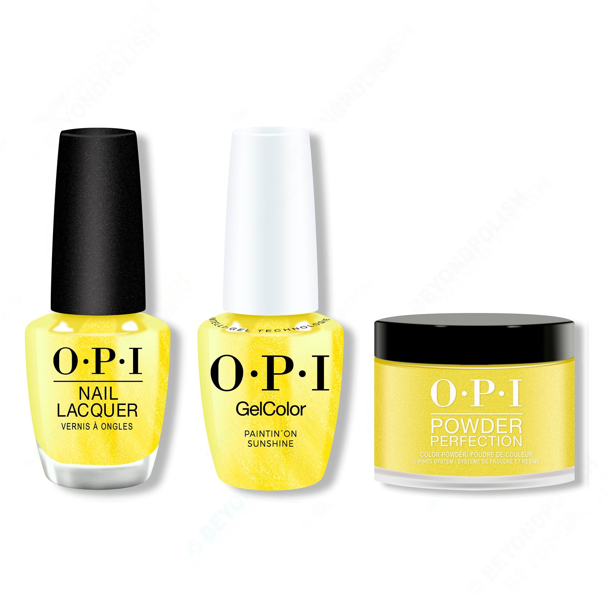 OPI - Gel, Lacquer & Dip Intelli-Gel Combo - Paintin' on Sunshine! - Gel, Lacquer & Dip at Beyond Polish