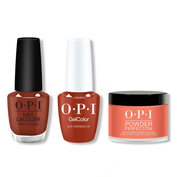 opi slip dressed up Dip Powder 1.5 oz #DPF025 Beauty Zone Nail Supply Easy removal with standard gel OPI Intelli-Gel Combo Slip Dressed
