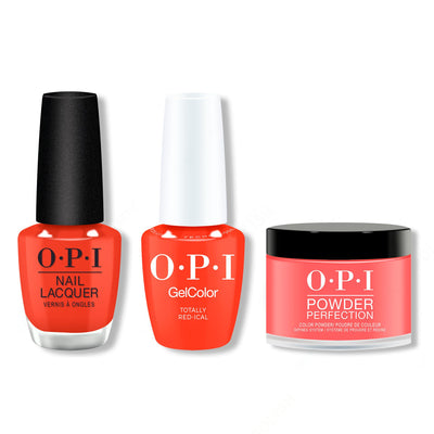 OPI - Gel, Lacquer & Dip Intelli-Gel Combo - Totally Red-ical - Gel, Lacquer & Dip at Beyond Polish
