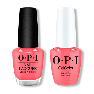 OPI - Gel & Lacquer Intelli-Gel Combo - Drive ‘Em Magenta - Gel & Lacquer Polish at Beyond Polish