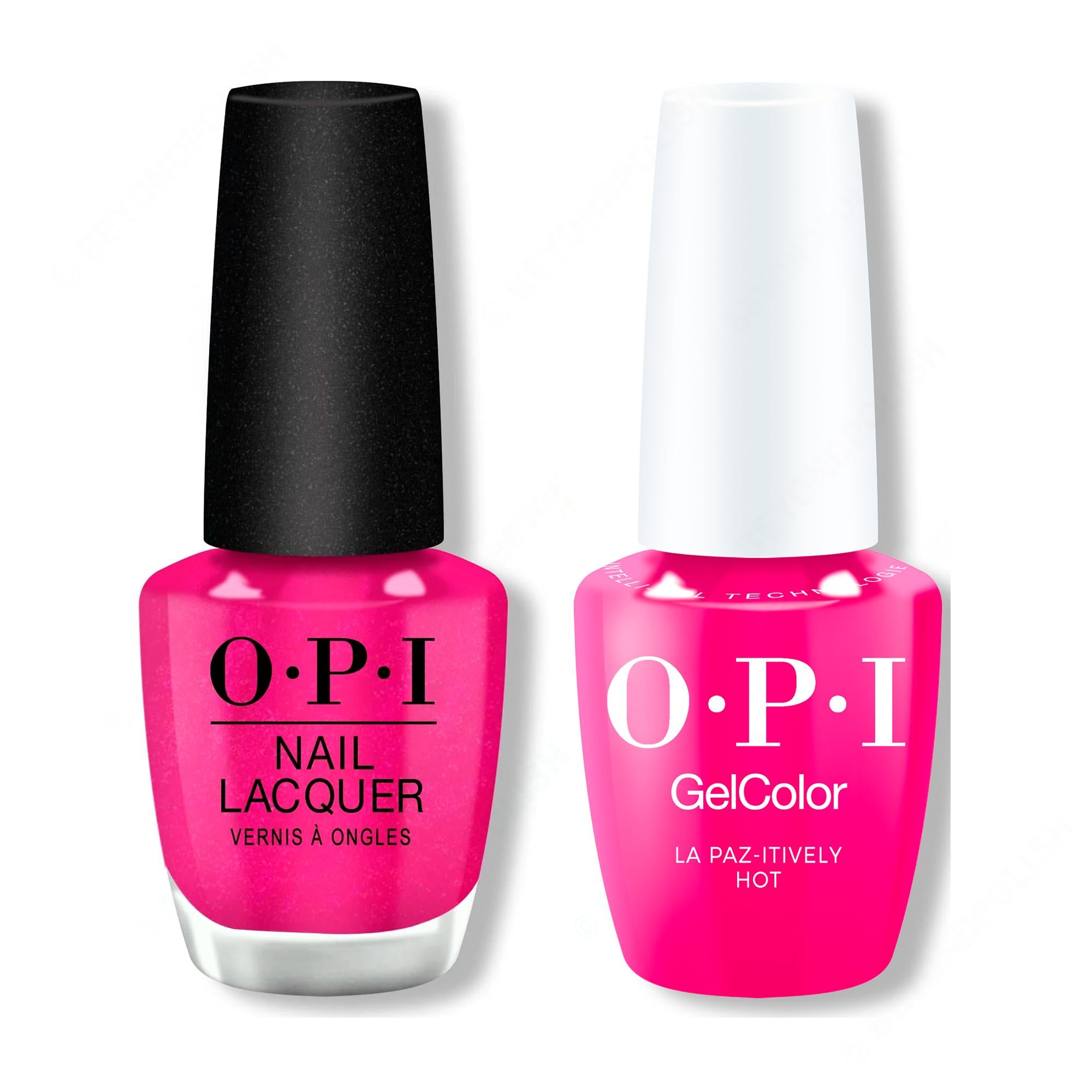 OPI - Gel & Lacquer Intelli-Gel Combo - La Paz-itively Hot 0.5 Oz - Gel Polish at Beyond Polish